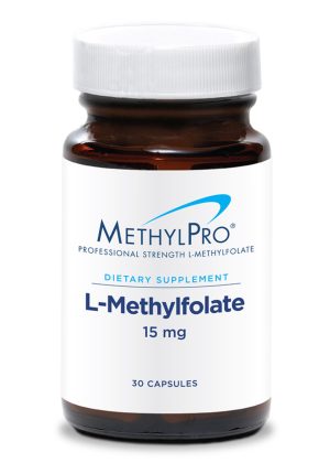 MethylPro L-Methylfolate 15 mg - High-potency active folate with glycine for advanced methylation support.