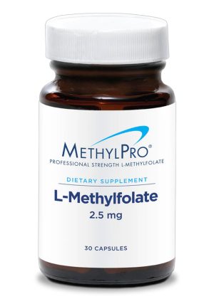 MethylPro L-Methylfolate 2.5 mg - Active folate with glycine for gentle mood and methylation support.