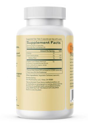 Lion’s Mane Mushroom Capsules Helps support memory & focus