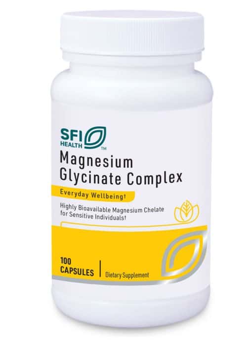 Magnesium Glycinate Complex - A highly bioavailable chelated magnesium for energy and vascular support.