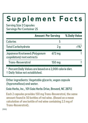 Resveratrol 150 - With 150mg of trans-Resveratrol from Japanese Knotweed for heart and immune support.