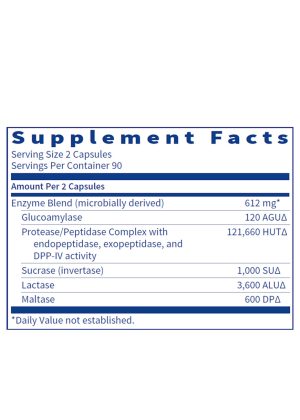 Ther-Biotic SIBB-Zymes - Brush border enzyme formula with DPP-IV for carbohydrate and protein digestion.