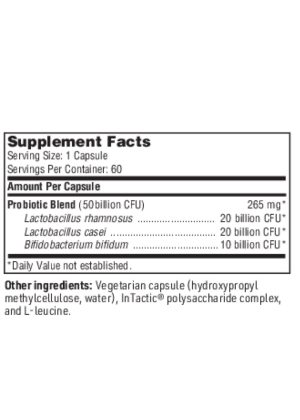 Ther-Biotic Detoxification Support - 50 billion CFU, 3-strain probiotic for gut barrier integrity and detox protocols.