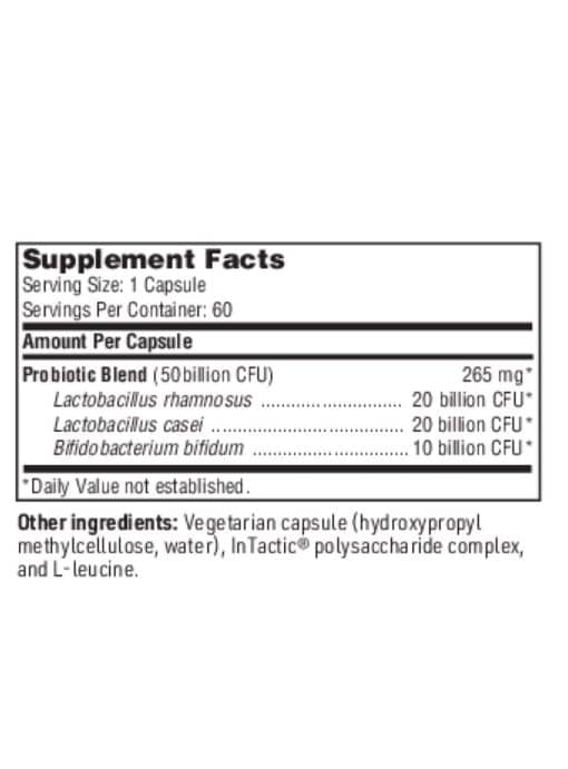 Ther-Biotic Detoxification Support - 50 billion CFU, 3-strain probiotic for gut barrier integrity and detox protocols.