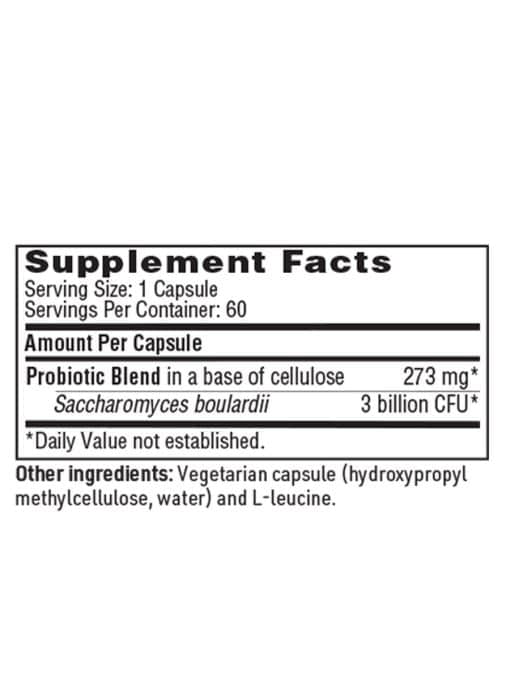 Ther-Biotic Saccharomyces Boulardii - 3 billion CFU beneficial yeast for digestive and immune health.