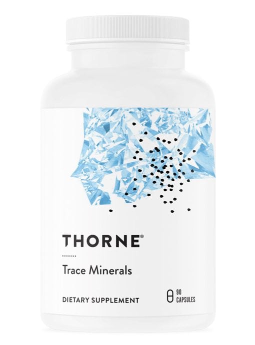 Thorne Trace Minerals (90 Capsules) - chelated mineral complex with zinc, selenium, and boron.