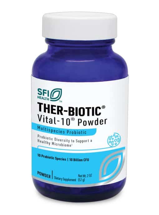 Ther-Biotic Vital-10 Powder - 10-species, 10 billion CFU probiotic for comprehensive GI health.