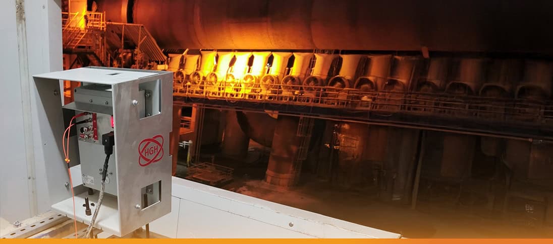 High-tech HGH testing device inside industrial plant for research applications.