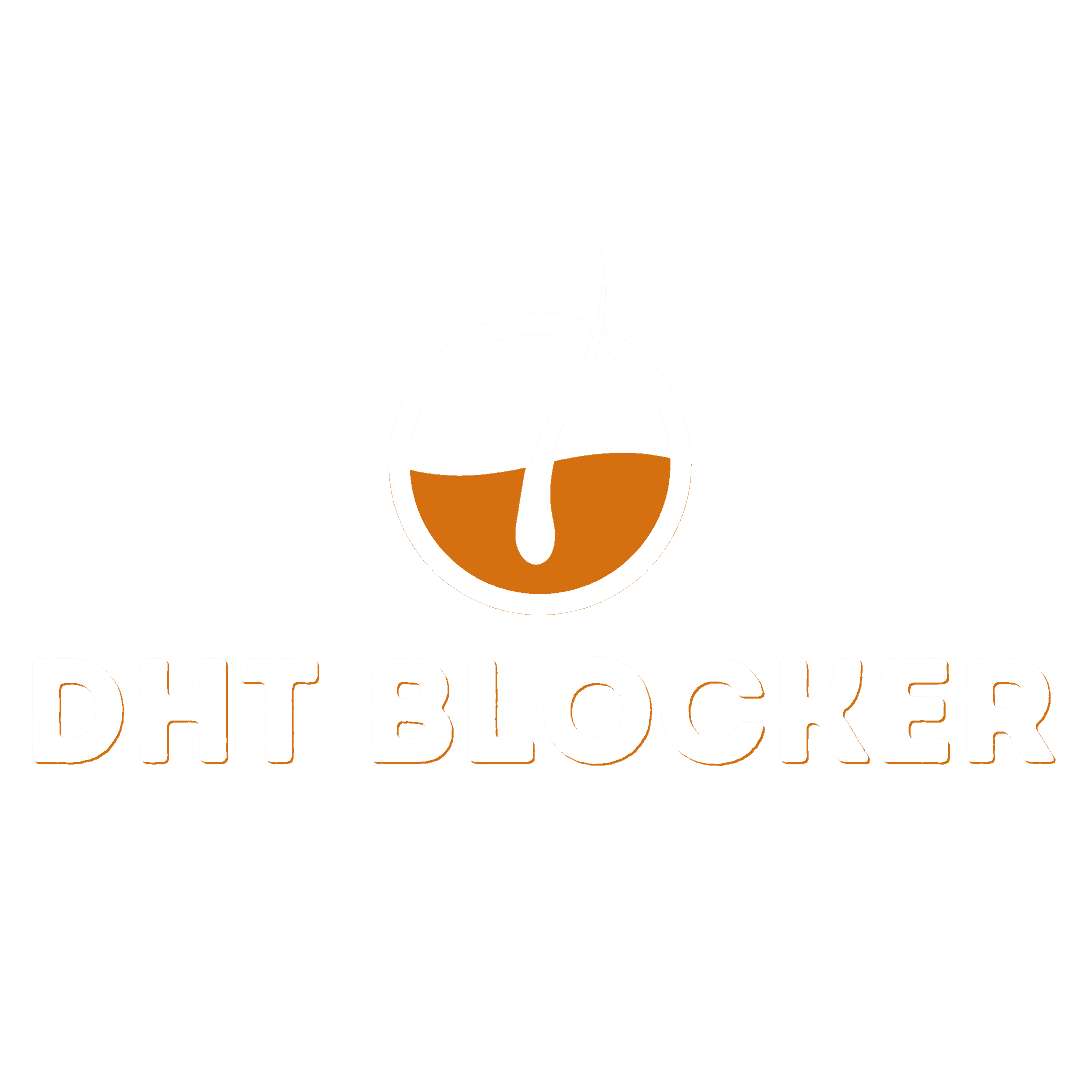 Logo oficial do DHT Blocker, tratamento para queda de cabelo.