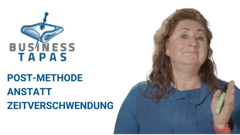 Blog - Coach Insights 12 Die POST-Methode in Meetings als Thema der Business Tapas - Thumbnail vom Video mit Diana Walther.