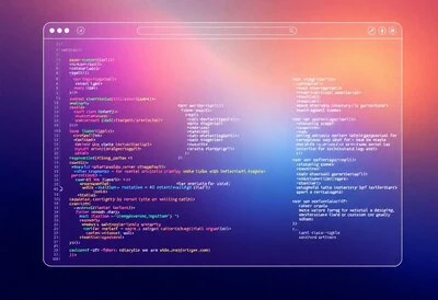 colorfull web UX wireframe dummy concept and coding
