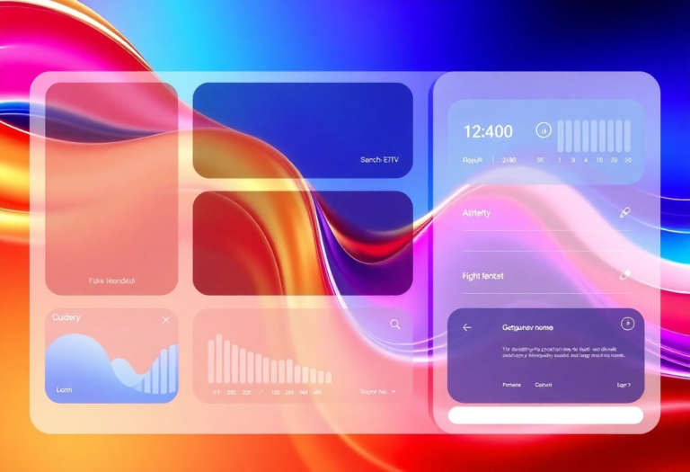 UI design. Abstract concept
