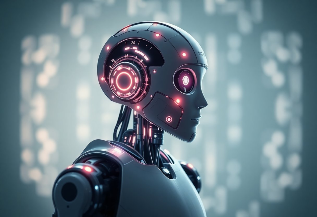 simple artificial intelligence holographic robot representation