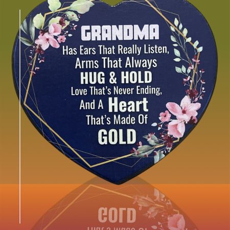 Grandma Heart Magnet 10cm x 9.5cm