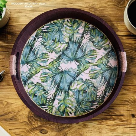 Wooden Decor Tray 14x14