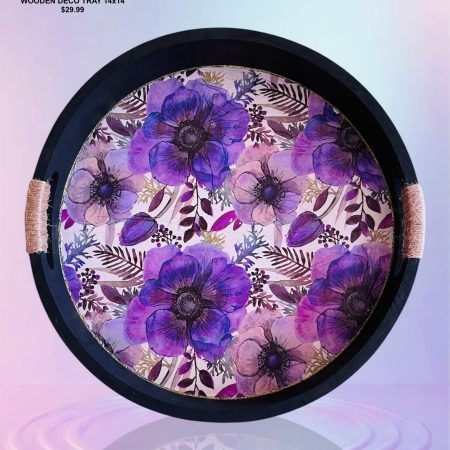 Wooden Decor Tray 14x14