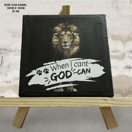 God Can Easel 10cm x 10cm
