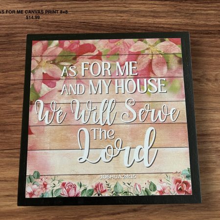 As For Me Canvas Print 8×8