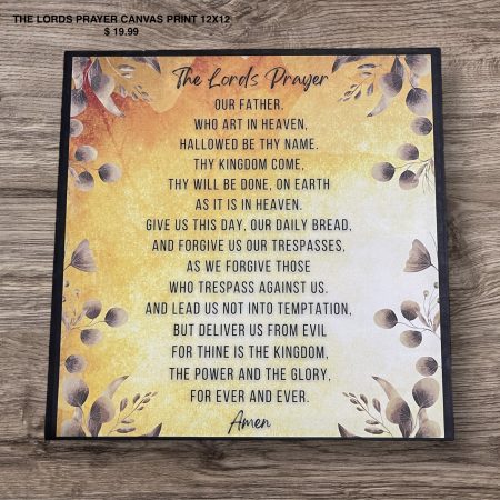 The Lords Prayer Canvas Print 12X12