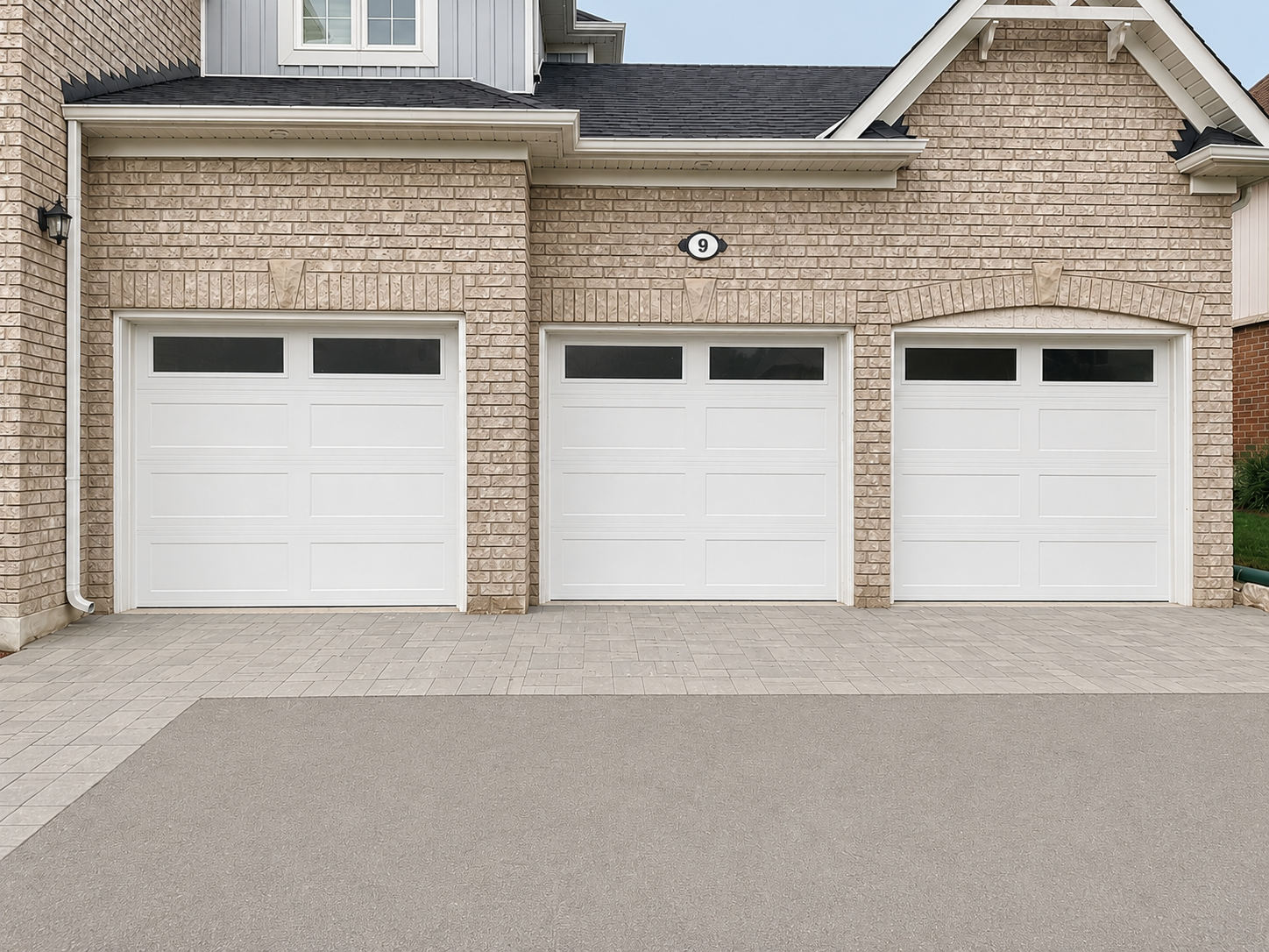 White Recessed Door