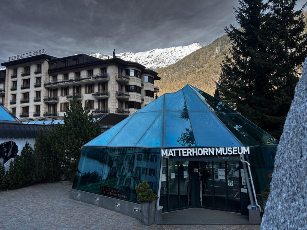 Glass dome Matterhorn Museum.