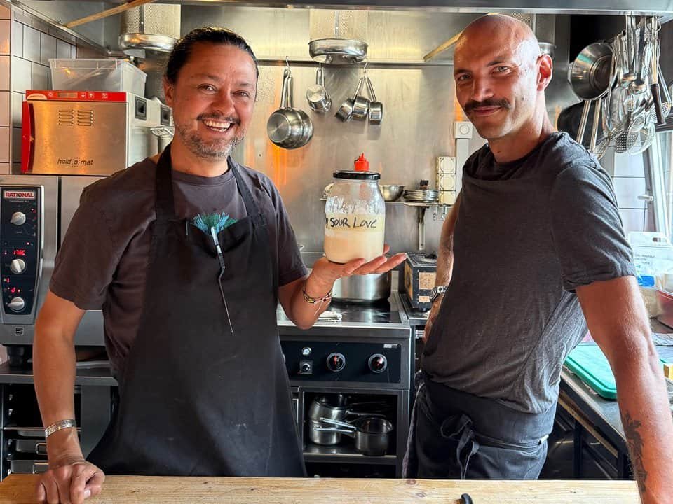 Chefs Tommaso Guardascione and Luis Romo from Brasserie Uno, Zermatt