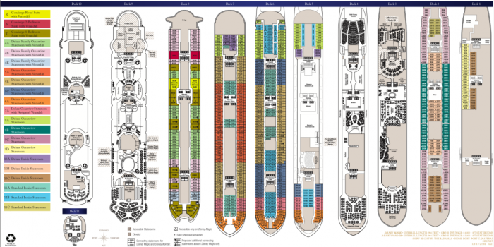 DCL Magic & Wonder deck plans