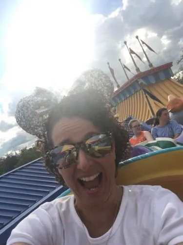 Riding Dumbo Magic Kingdom