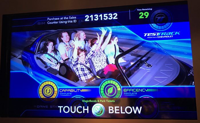 PhotoPass photo on Test Track