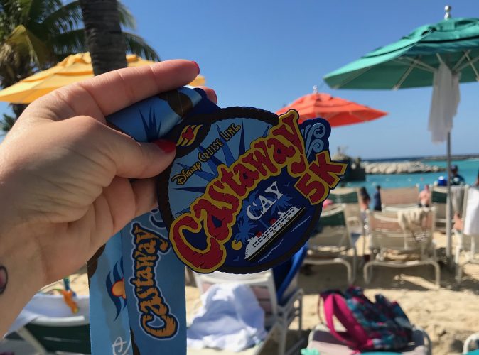 Castaway Cay 5K medal 