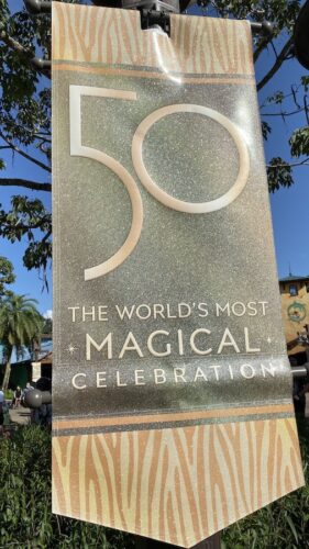 Celebrating Disney World 50th Anniversary At Disney's Animal Kingdom 6 Disney World 50 decor
