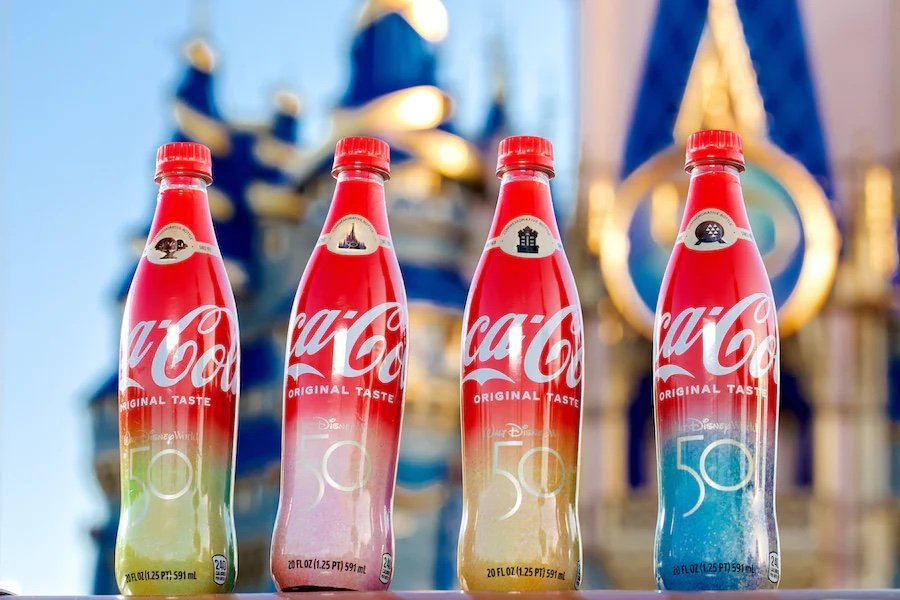 First Look At The Coca-Cola Bottles In Honor Of The Walt Disney World 50th Anniversary! 6 Coca-Cola bottles