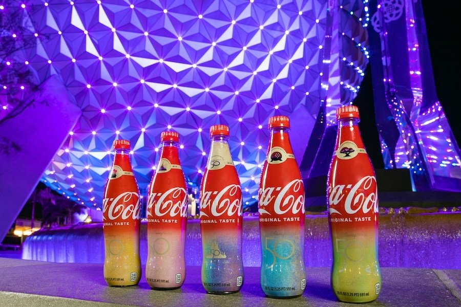 First Look At The Coca-Cola Bottles In Honor Of The Walt Disney World 50th Anniversary! 1 Coca-Cola bottles