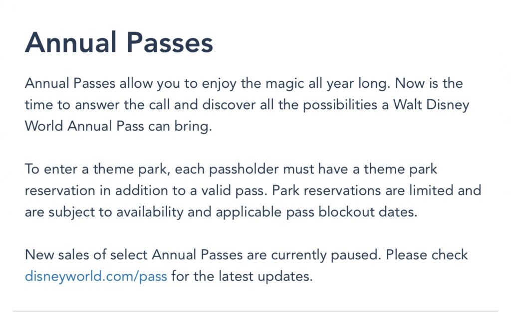 When will Annual Passes go on Sale Again? 4 annual passes