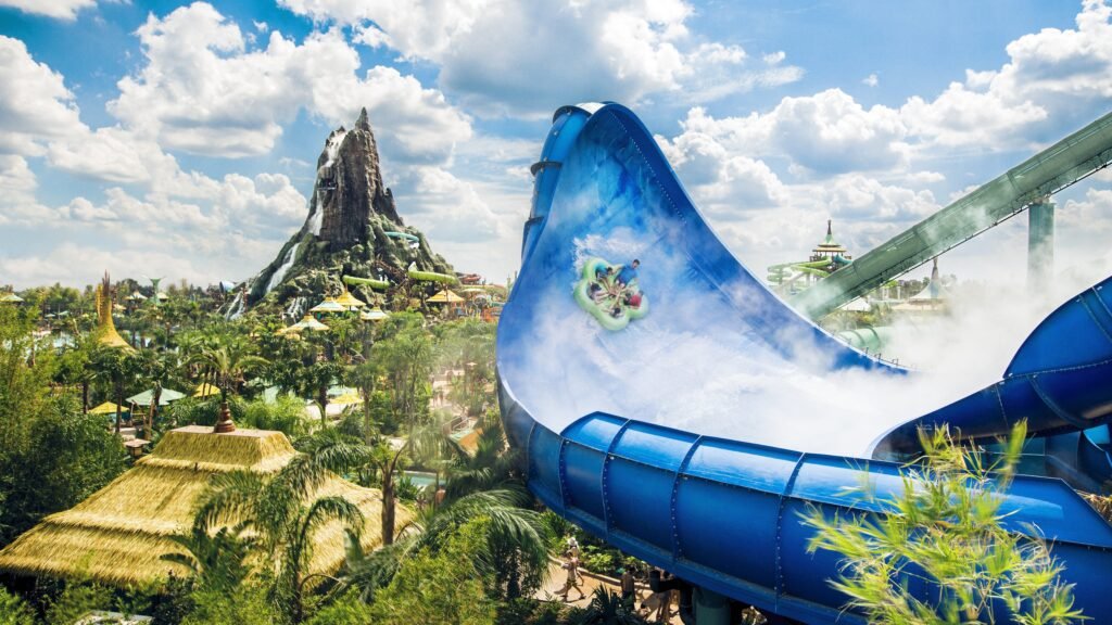 A Rundown of All the Special Offers Currently Available at Universal Orlando Resort 3 17 27295 VB17 Volcano Bay Assets 092717 Hong and Ika Moana water slide Universals Volcano Bay VB