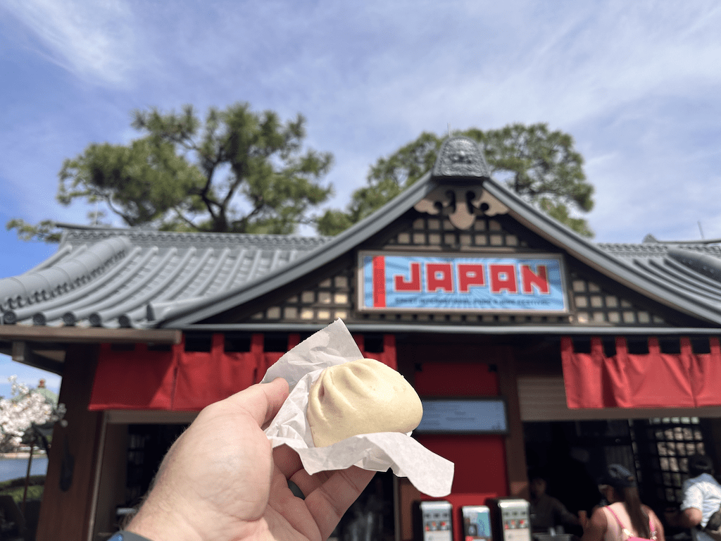 What We Ate While Snacking Around the World at the EPCOT International Food and Wine Festival 8 japan chicken bun 1