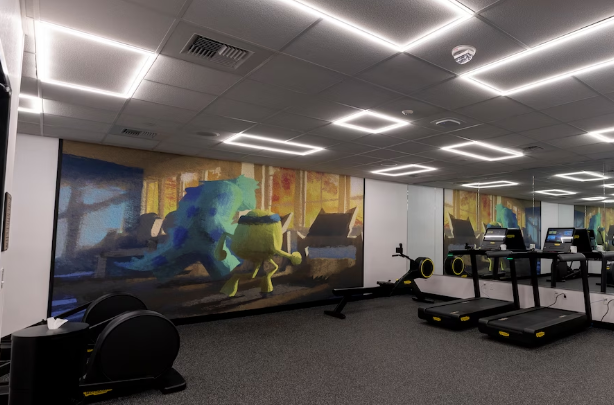 Guide to Pixar Place Hotel at Disneyland Resort 9 gym