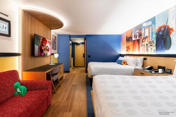 Guide to Pixar Place Hotel at Disneyland Resort 3 room