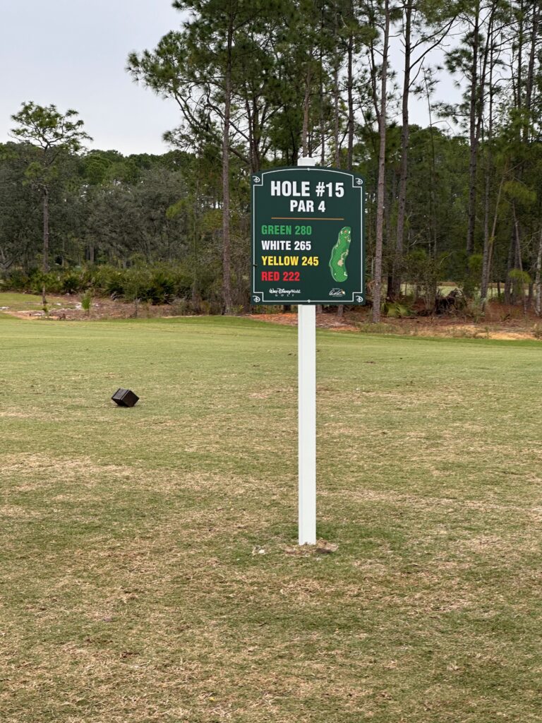 magnolia golf course temporary tee