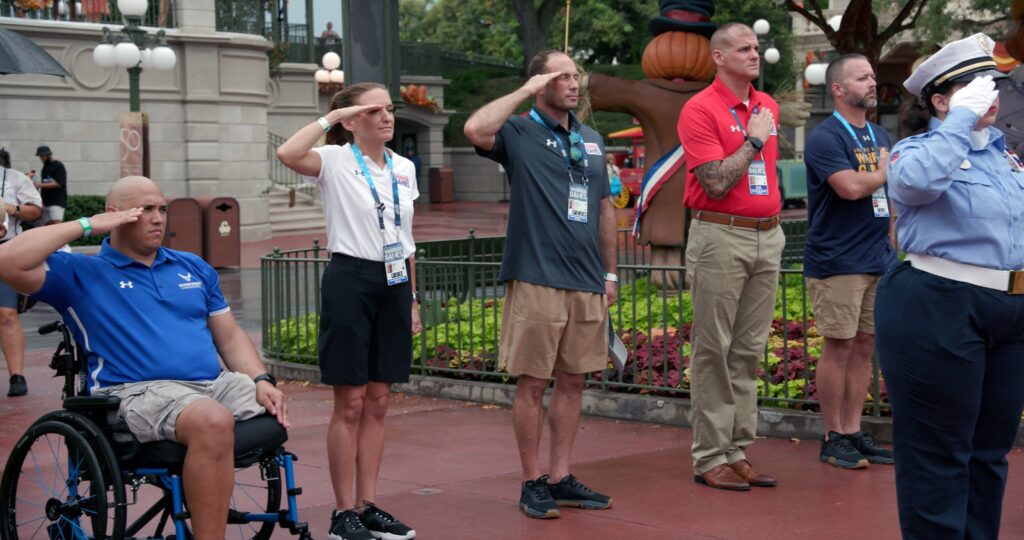 What is Disney's Flag Retreat Ceremony? 1 Warrior Games Athletes Participate in Flag Retreat Ceremony at D