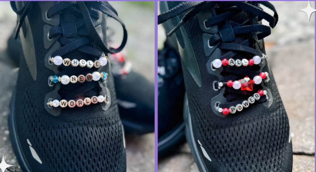 So Make The runDisney Friendship Bracelet Shoe Charm DIY Take Your Running Shoes And Race It! 4 Friendship Bracelet Shoe Charm DIY