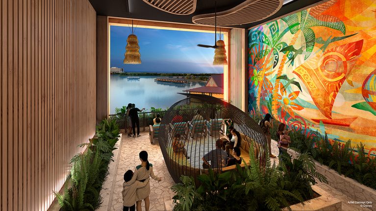 Island Tower Unveiled: New Features at Disney's Polynesian Villas & Bungalows 3 terrace garden