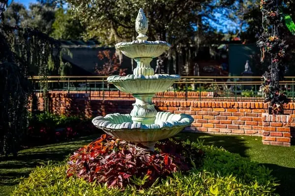Boo-tiful Changes at the Haunted Mansion in Disneyland 5 fountain