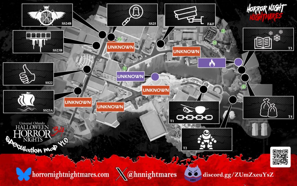 First Halloween Horror Nights Spec Map of 2025 Released 2 First Halloween Horror Nights Spec Map of 2025 Released 1