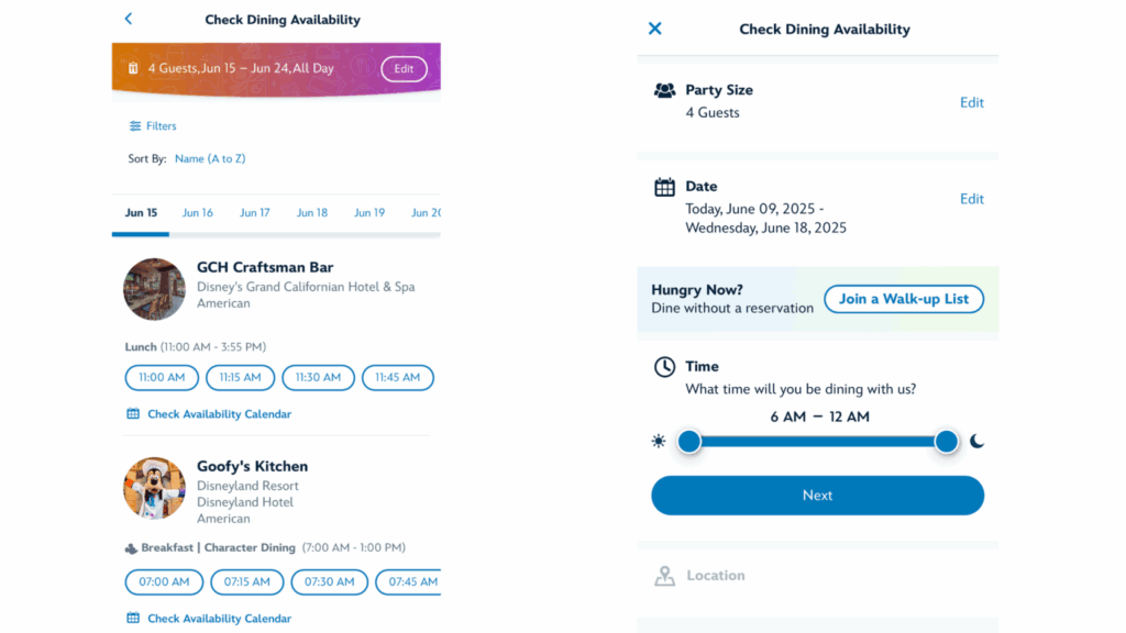 Disney App Makes Dining Reservations a Breeze with New Updates 4 Disney App Makes Dining Reservations a Breeze with New Updates 3