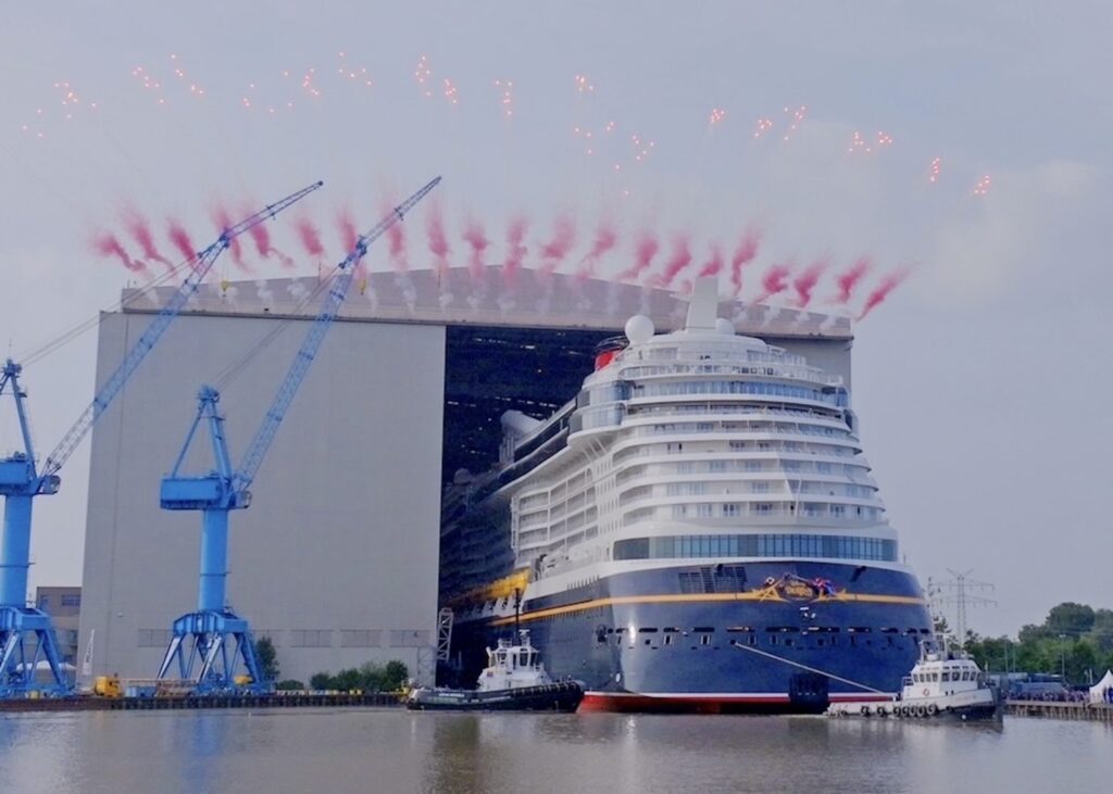 First Look: Disney Destiny Floats Out of the Shipyard 2 First Look: Disney Destiny Floats Out of the Shipyard 1