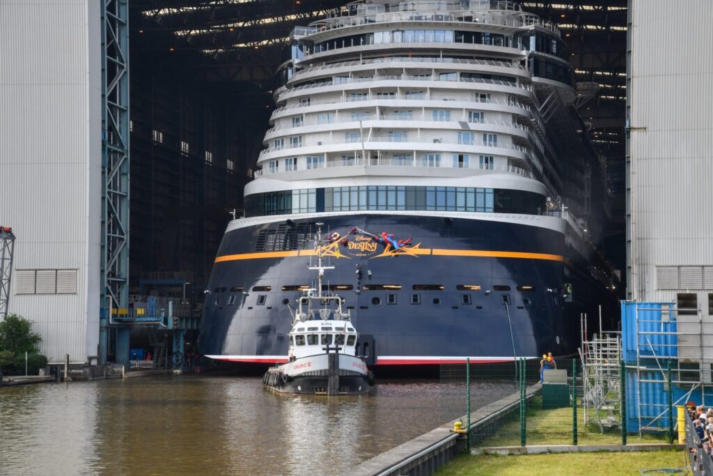 First Look: Disney Destiny Floats Out of the Shipyard 3 First Look: Disney Destiny Floats Out of the Shipyard 2