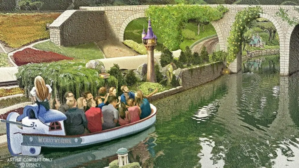 Storybook Land Canal Boats to Feature Rapunzel's Tower 1