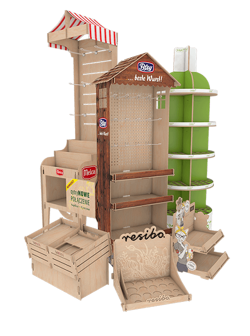 Ecostand EkoPOS - stojaki i standy reklamowe drewniane i ze sklejki