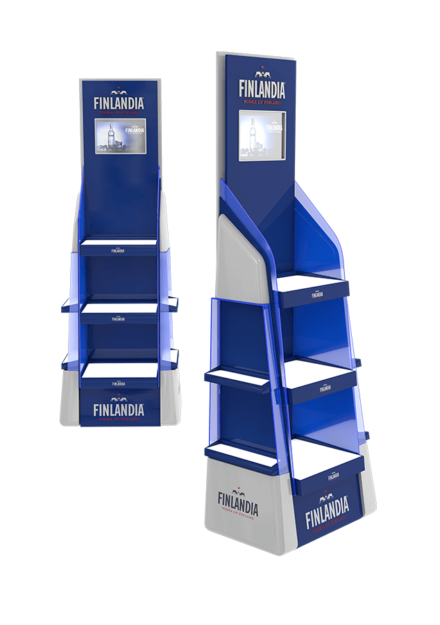 Stojak reklamowy zewnętrzny Finlandia Display